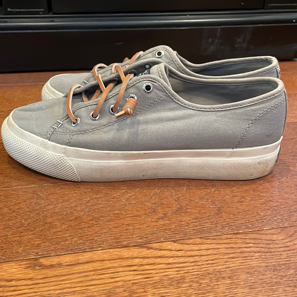 Sperry Top Sider Canvas Comfort Shoes Size 7